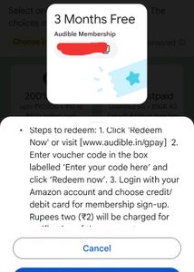Audible Membership Coupon