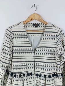 Off White Casual Overcoat (Women)