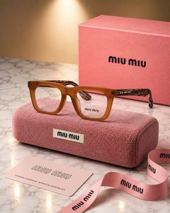 Miu- Miu Black Rectangular Eyeglasses