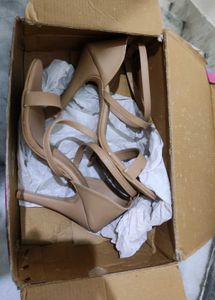 Elegant Nude Strappy Heels