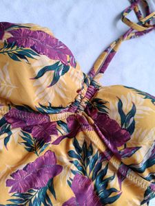 Tropical Print One-Piece Swimsuit
