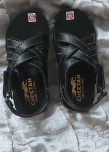 Black toe Open Velcro Closure Unisex Sandals