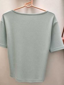 sea green Short Sleeve Top