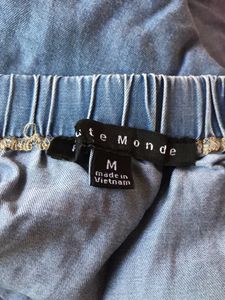 Off Shoulder Denim blouse