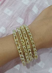 Elegant Beaded Bangles Set