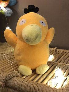 Vintage Psyduck Plushie with Cowboy Hat