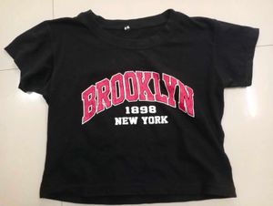 Black Brooklyn Crop Top