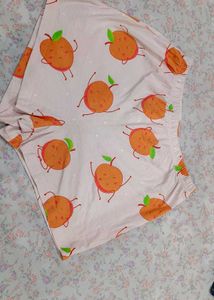 Cute Peach Pajama Shorts