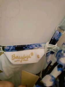 Green And Blue Floral  coquette mini summer