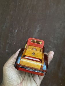 Vintage Wooden Car Showpiece