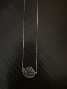 Evil Eye Necklace with Silver Chain