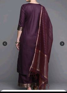 Elegant Purple Kurta Set with Dupatta