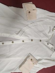 Elegant White Button-Down Shirt