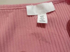 H&amp;M Pinteresty Button-Up Crop Top