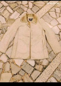 25. Stylish Beige Faux Suede Jacket