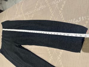 Dark Grey Textured Trousers