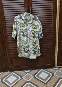 Abstract Print Tunic Top