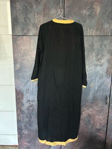 Elegant Black Kurta with Golden Embroidery