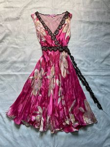 Vibrant Floral Wrap Dress