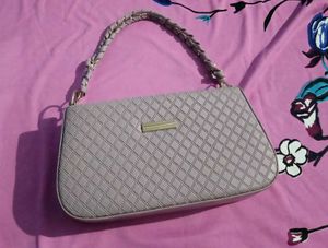 Chic Quilted Lavender Clutch Bag