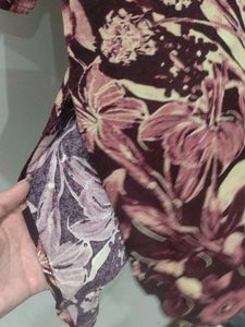 Floral Print Button-Up kurta pant set