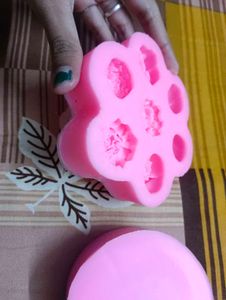Pink Flower Silicone Molds Set