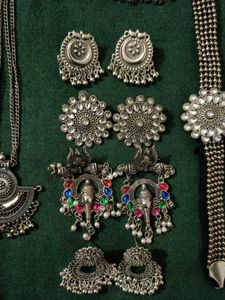 Oxidized Silver Jewelry Set