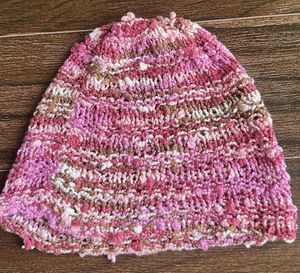 Pink Cozy Textured Beanie