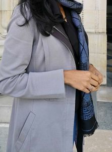 SALE !!!! Elegant Grey Trench Coat