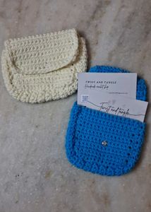 Handmade Crochet Coin Purse / Card Holder