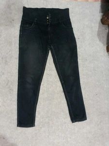 High Waisted Black Jeans