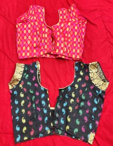 Set Of Two Ethnic Blouses Black 🖤 &amp; Red ♥️