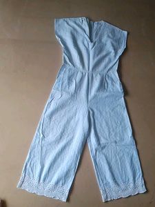 Beautiful Jumpsuit Sky Blue With Pockets