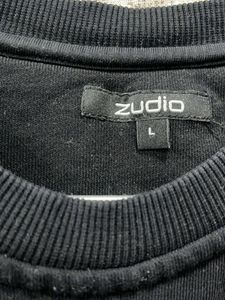 Black Crew Neck Sweatshirt with Pocket