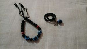 Evil Eye &amp; Om Bracelet Set