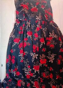 Black And Red Gown