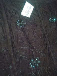 Embellished Brown Ethnic Skirt