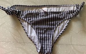 Xhilaration Black & White Checked Bikini Bottom