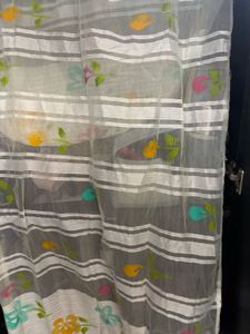 Sheer dupatta with Floral Print