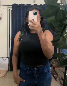Black tank top