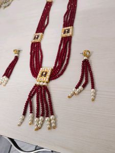 Beautiful Maala Set With Earrings