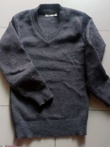 Dark Grey V-Neck Sweater