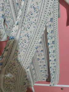 Floral Print Sheer Shrug