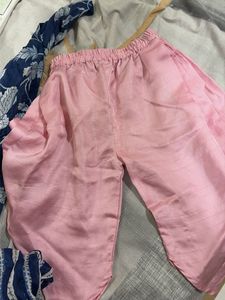 Pink Ethnic Kurta Set with dhoti pant