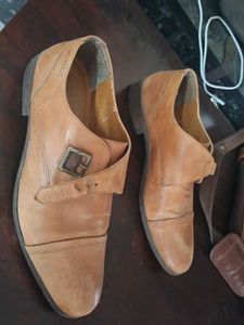 Classic Monk Strap Leather Shoes