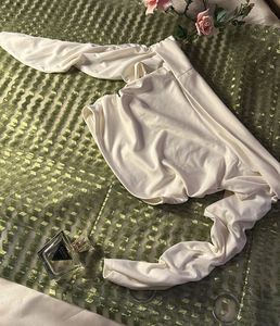 Off-Shoulder Ruched Crop Top