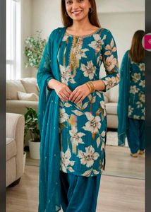 Floral Salwar Kameez Suit dupatta...