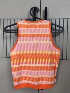 Vibrant Striped Knit Tank Top