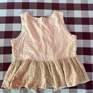 Boho Peplum Tank Top