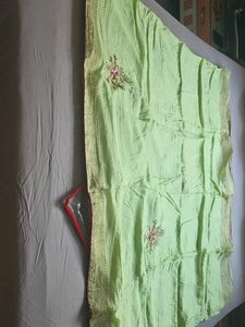 Lime Green Ethnic saree